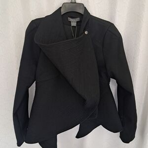 Gracia Black Asymmetrical Blazer